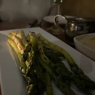 Grilled asparagus