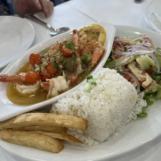 Camarones Al Mojo Del Ajo