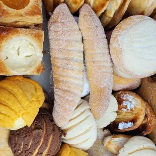 a variety of pastries in a box