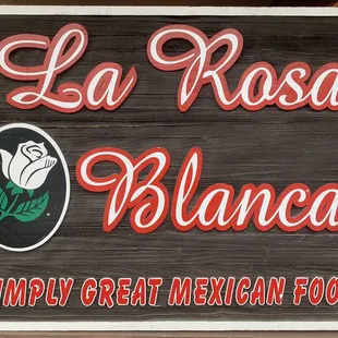 a sign for a restaurant