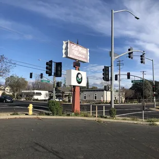 La Rosa Blanca sign. They are located on the corner of Coloma and Natoma.