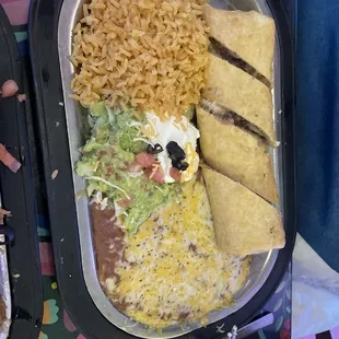 Ground Beef Chimichanga