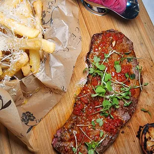 steak and french fries