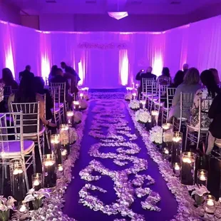 Wedding we designed at the Waterfront Hotel