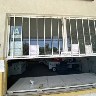 the entrance to the store