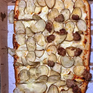 a pizza in a box