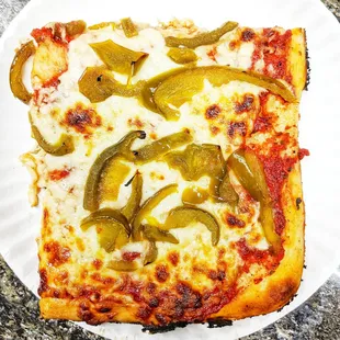 Pepper Pizza slice. Crunchy &amp; Sweet.