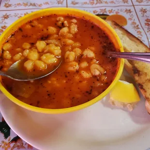 Menudo.  I asked for extra homely so that&apos;s why you see mostly that.