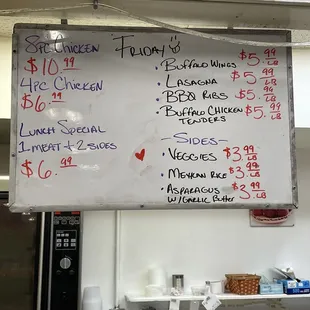 All kinds of options for lunch!