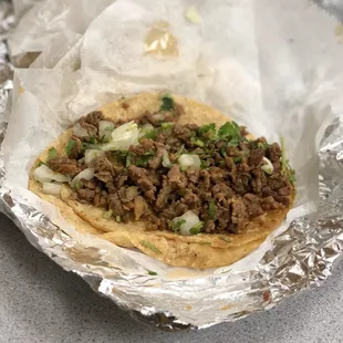 Steak taco