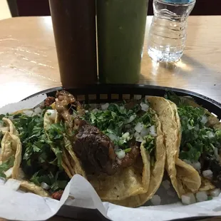 L to R: Pastor, Lomo, Chorizo