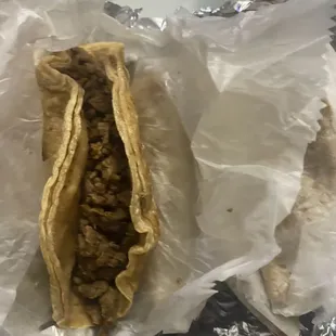 Steak tacos with cilantro and onion