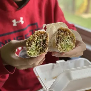 Carne asada burrito - to go order