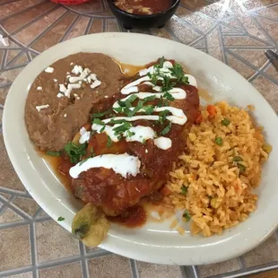 Ground Beef Chile Relleno