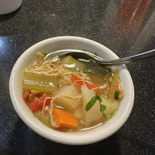 chicken soup (appetizer)