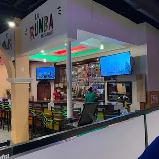 the interior of the restaurant