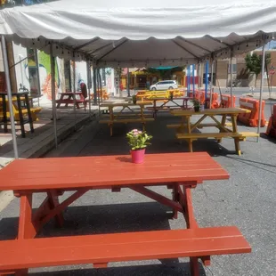 Patio- outdoor seating.