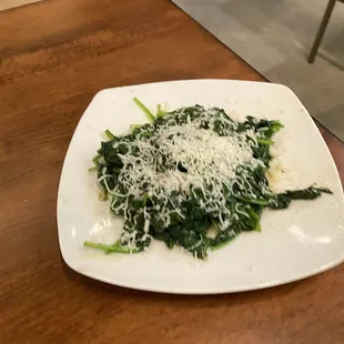 Sautéed Spinach in Garlic Sauce