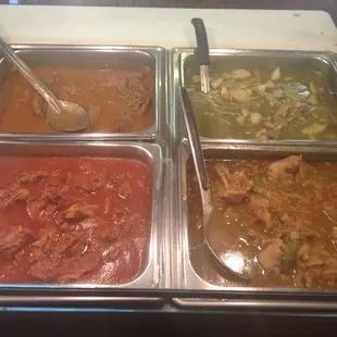 a variety of food items