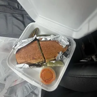Half beef cheek and half beef Tongue.