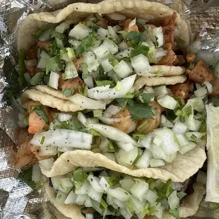 3 Tacos: Chicken, Shrimp, Carne Asada