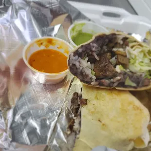 Steak burrito