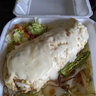 Carnitas Wet Burrito for $13.