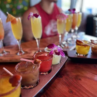 Mimosa and margarita flights!