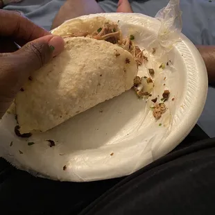 Cold tortilla