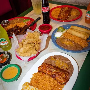 mexican food on a table