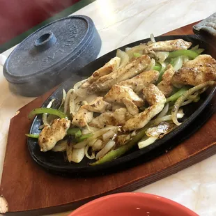 Chicken fajitas