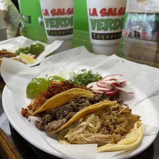Carnitas Taco, Al Pastor Taco, Fajita Taco