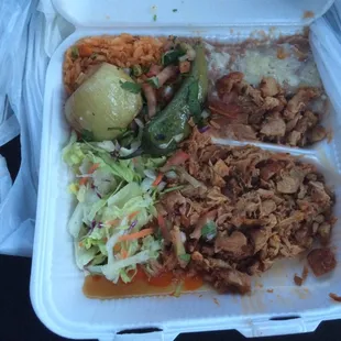 Chicken combination plate