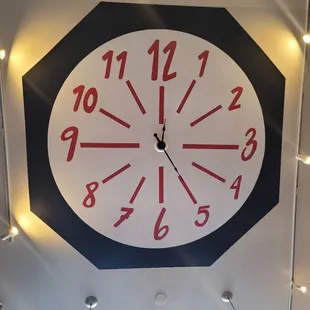 Ceiling clock!! Super cool!