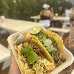 Beef asada Migas barbaco taco