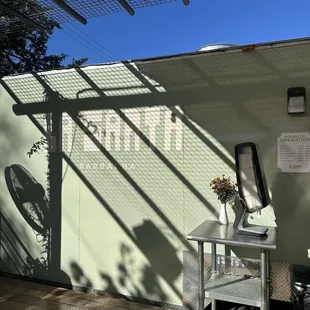 outside