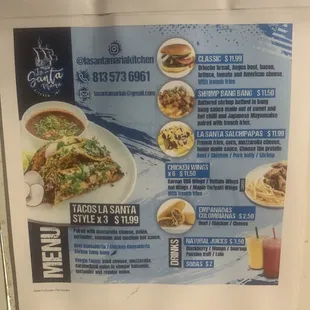 Cute simple menu but high quality food