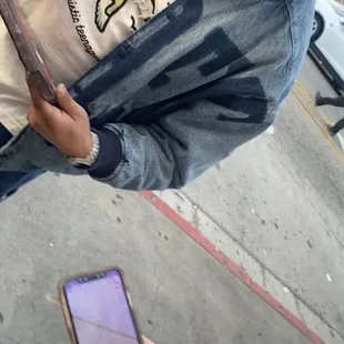 Getting autographs in line