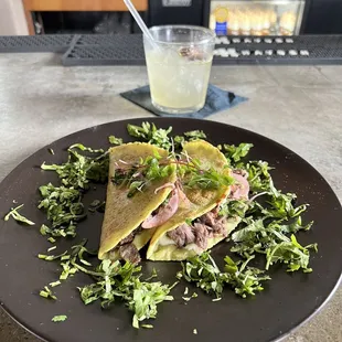 Cilantro corn quesadilla