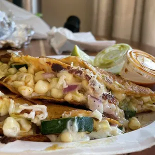 a plate of food on a table