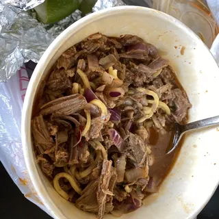 Stir Fried Birria Noodles