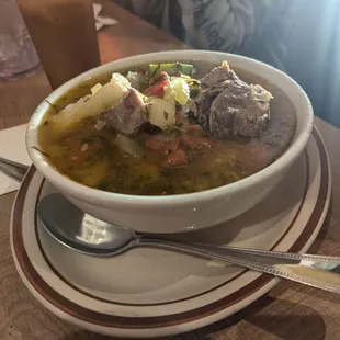 The beef soup
