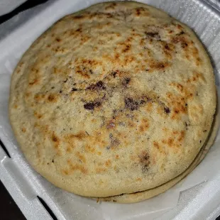 Beans and Chicharron Pupusas