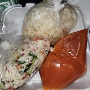 Curtidos and Tomato Sauce