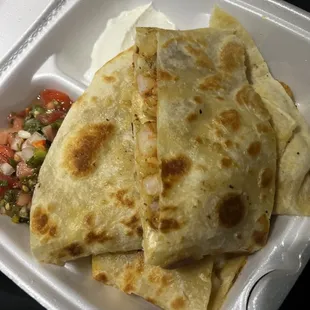 Shrimp quesadilla