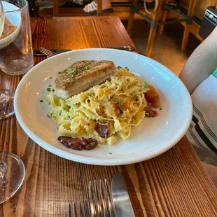 a plate of food on a table
