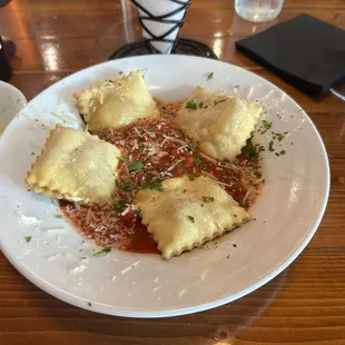 Goat Cheese Stuffed Ravioli ($16)