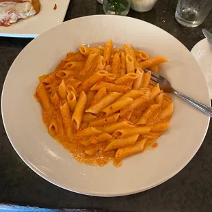 Penne with vodka sauce