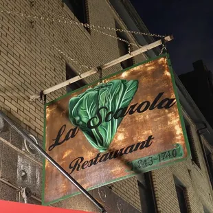 Restaurant sign