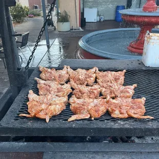 Charcoal grilled chicken